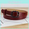 Classic Womens Pu Leather Belt With Square Buckle For Commuting And Fashion Styling