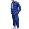 European and American Style Men's Autumn Winter 2-Piece Jacket and Casual Pants Set Solid Stand Collar Pockets Tracksuit