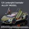 1:32 Lamborghini Revuelto Sports Car Model - Alloy, Scissor Doors, Sound & Light, Pull-back Simulation.