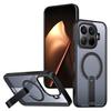 Magnetic Armor Phone Case For Xiaomi 15T Pro 14T 17 Pro 17Pro Max Hole Design Metal Bracket TPU Frame Acrylic Plastic Back Cover