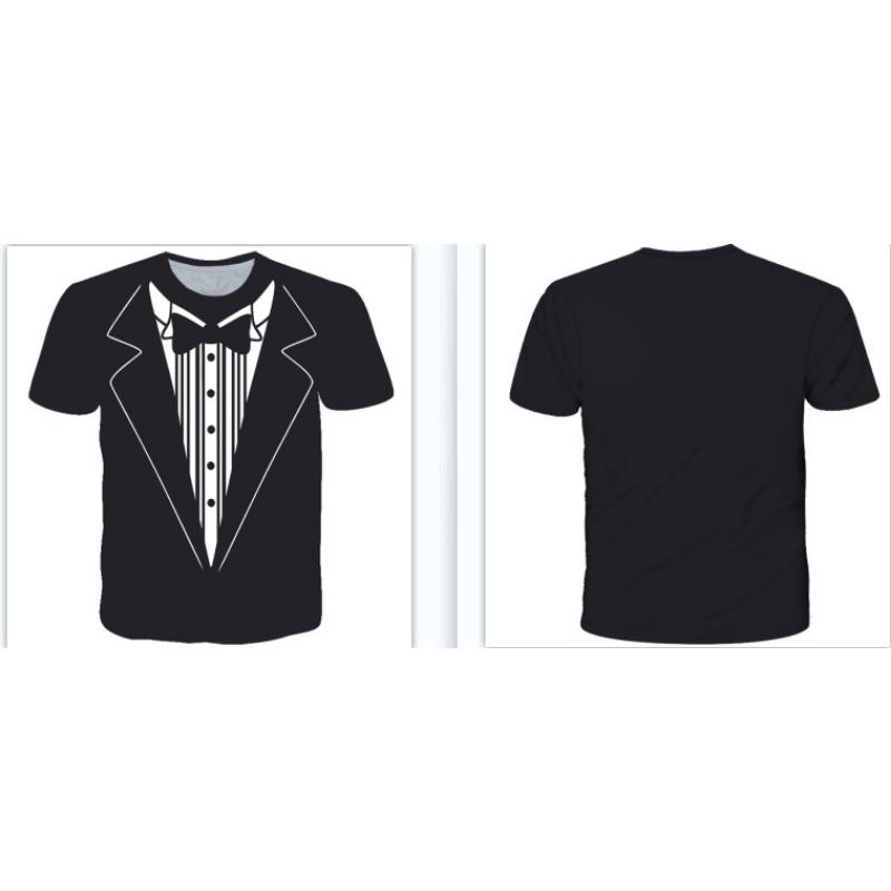 Summer 3D Digital Printed T-shirt Men's Casual Wolf Pattern Loose and Trendy Casual Round Neck Short Sleeved Top T-Shirts Men’s