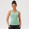 Womens Seamless Sports Tank Top Quick-Dry Breathable Fitness Yoga Running Workout Crop