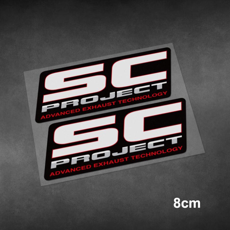 

SC Exhaust Pipe Modification Brand Stickers Motogp Motorcycle Car Sponsor Decals Waterproof Reflective Pegatinas Vinyl Material