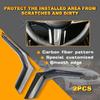 2pcs Carbon Fiber Steering Wheel Lip Strip Molding ABS Trim For BMW 3 Series G20