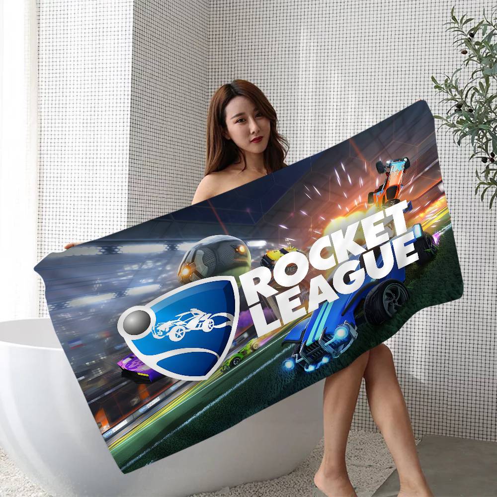 Asciugamano da Spiaggia Rocket League Cartone Animato Carino Estate Bambini Grande Bagno Piscina Asciugamano da Spiaggia Microfibra Assorbente Per Nuoto Viaggio