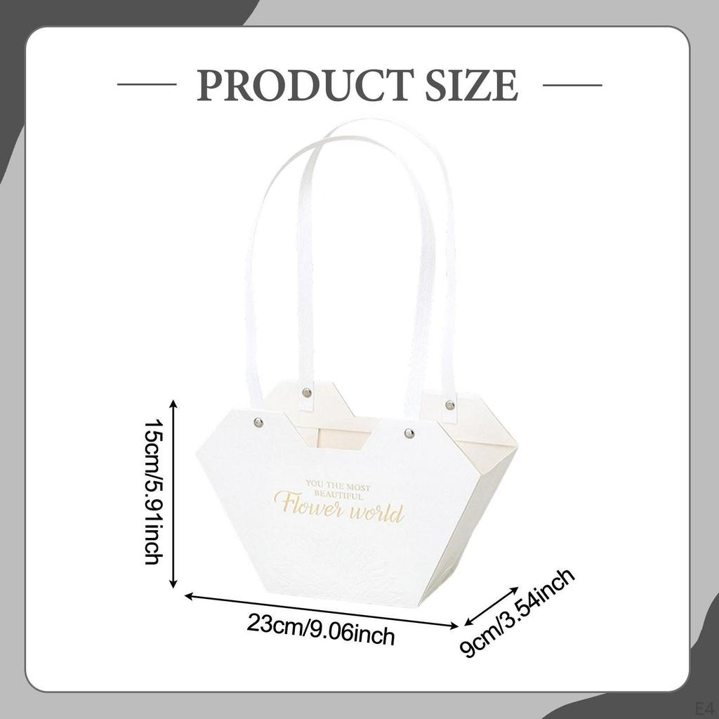 Bouquet Holder, Gift Box, Paper Handbag, Storage Bag, Florist Packaging Material, Stylish for