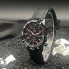 JYL Men's Watch Sports Stitched Silicone Student Strap