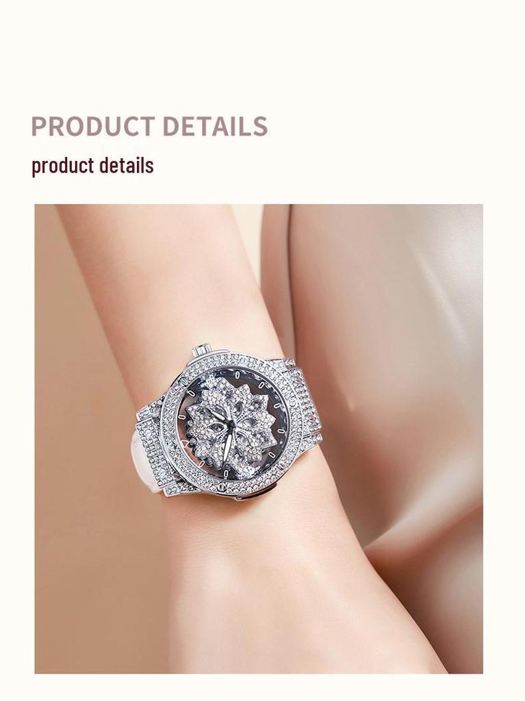 Swiss Wollex Lucky Star Women's Full Diamond Quartz Watch