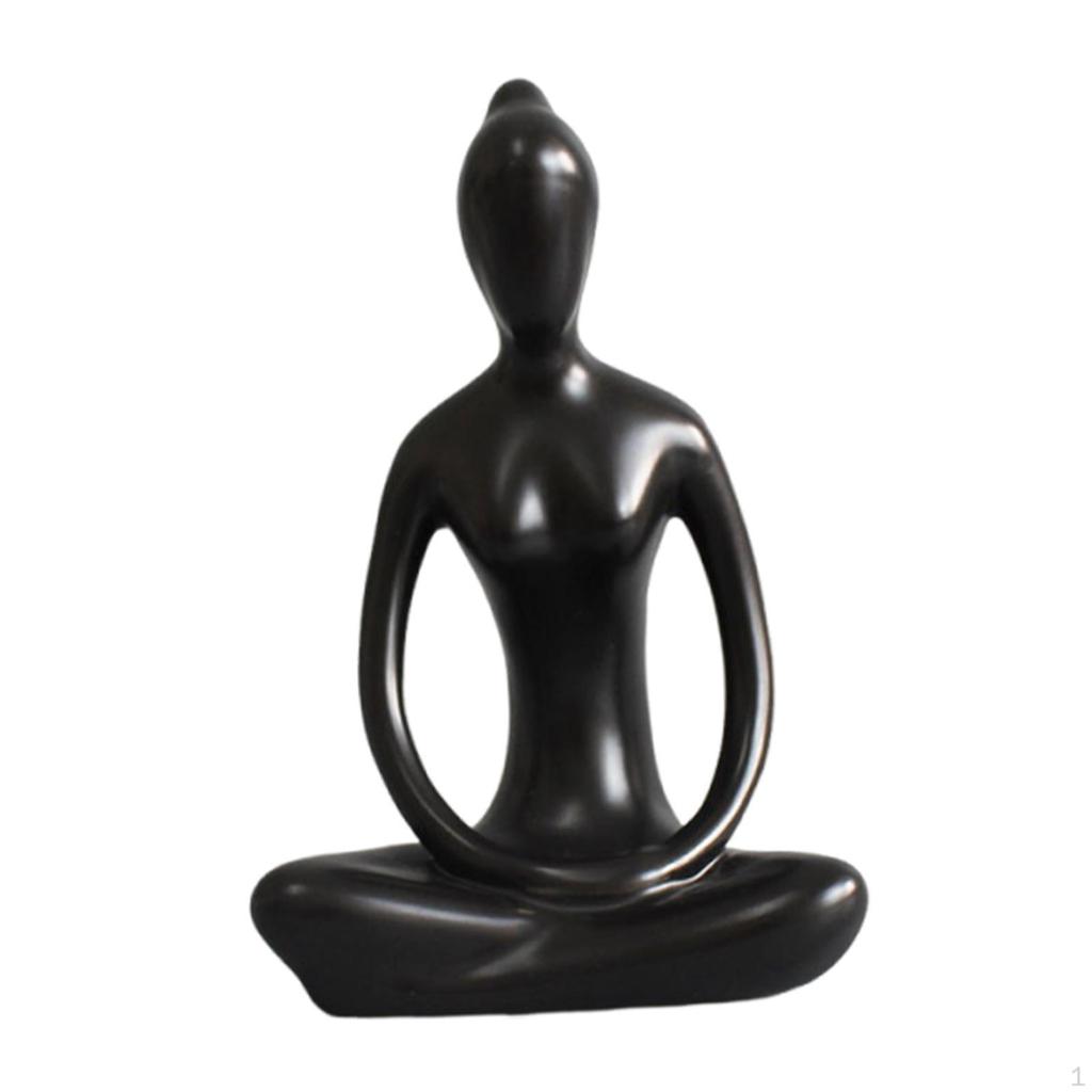Figure Abstract Art Sculpture Ceramic Figurine Pose Statue Decoration Collectible Ornament Suitable