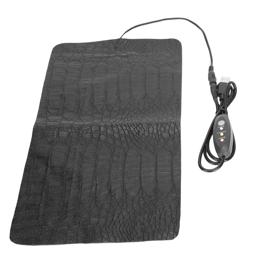 USB Reptile AntiScratch Heating Pad Waterproof Heat Mat for Reptiles Tortoise Lizard(Large )