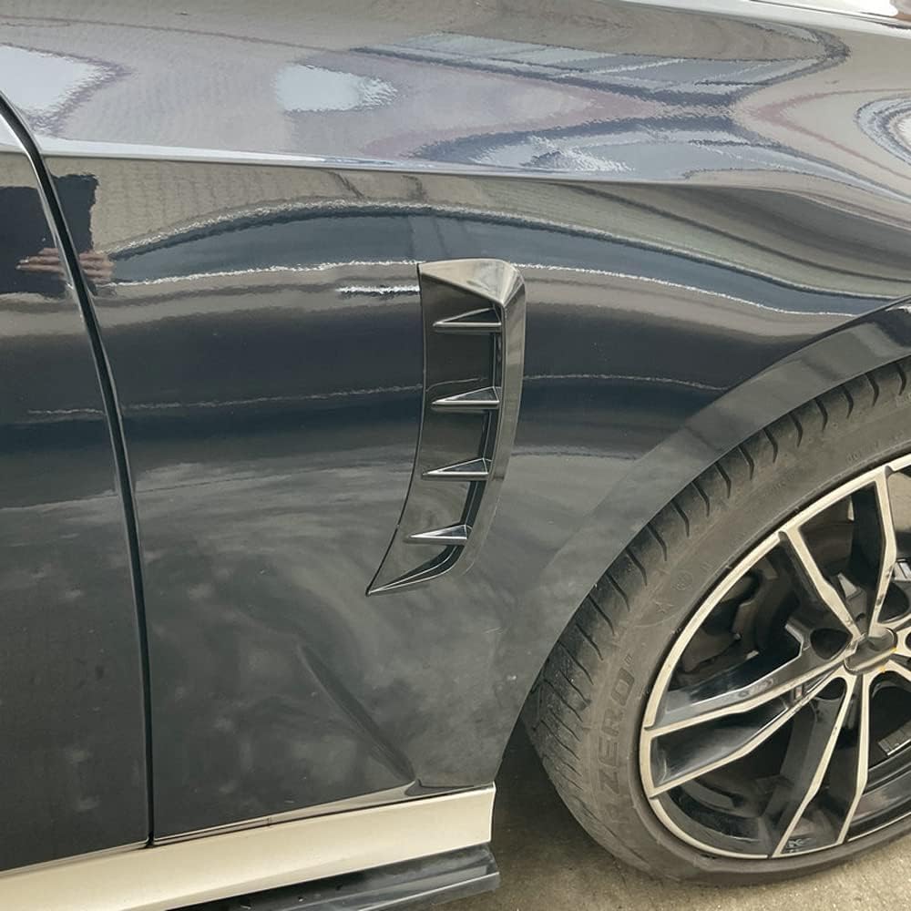Universal Auto Fender Cover Trim, Car Wheel Arch Eyebrow Sticker Protector Covers, Wheel Arch Side Fender Air Outlet Cover Trim - Black
