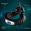 Male Penis Ring, Testicle Toy, Penis Ring Vibrator, Male Sex Toy. Dual Resonance G-spot Stimulating Vibrator. Adult Toy. Comes with 10 Vibration Modes