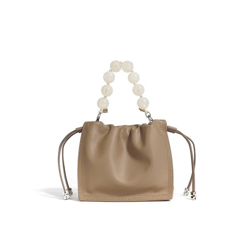 New fashionable versatile light luxury cloud bag design handbag, shoulder bag, crossbody bag, light luxury bucket bag