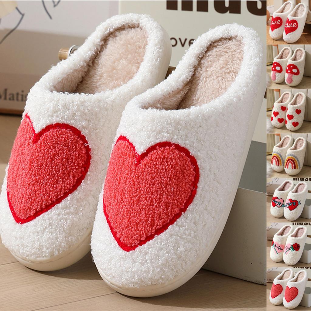 Slippers For Women Men Spooky Slides Soft Plush Fuzzy Slippers Slippers Indoor Outdoor Shoes