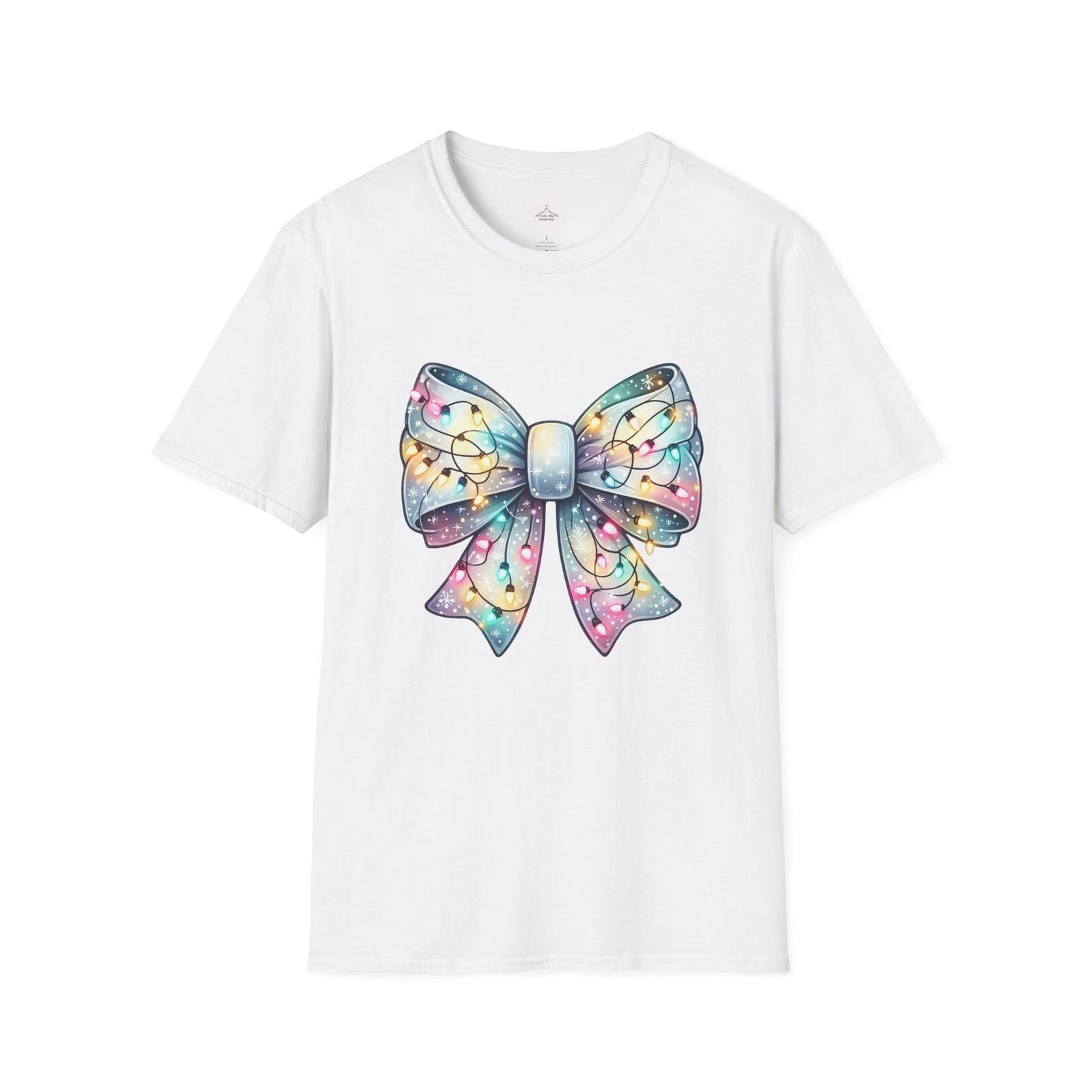 

Colorful Bow Graphic Unisex T-Shirt, Cute Gift for Women and Girls, Casual [...] S