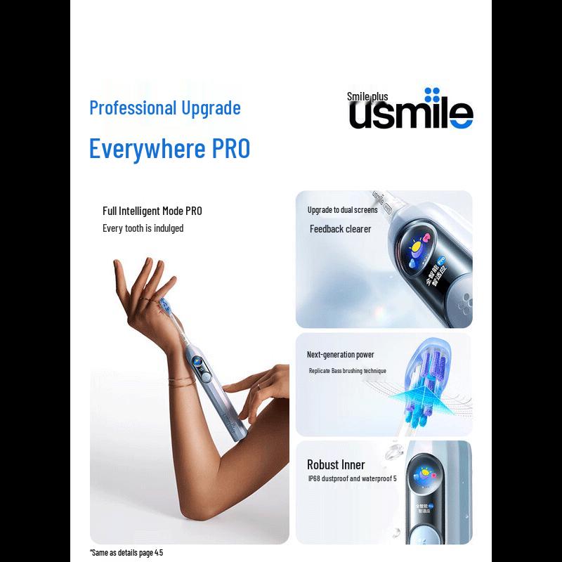 usmile Y30 PRO AI Sonic Electric Toothbrush CN Plug (adapter Included)