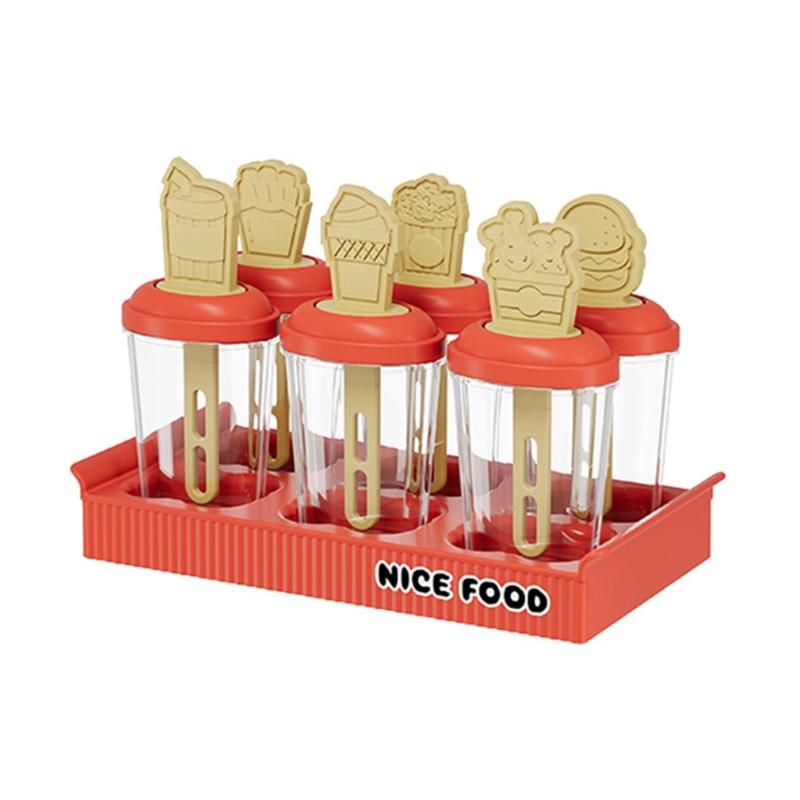 Plastic Popsicles Molds Ice Cream Molds Ice Cream Maker Ice Lollies Maker for Making Ice Cream and Delicious Popsicles 1