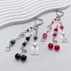 Modern Cherry Themed Keychain Accessory Crafted From Sturdy Materials Perfect For Adding Flair To Any Ensembles