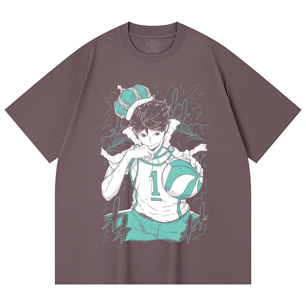 230 Gsm 100% Cotton Haikyu V3 Oikawa Print Unisex Heavy Cotton T Shirt