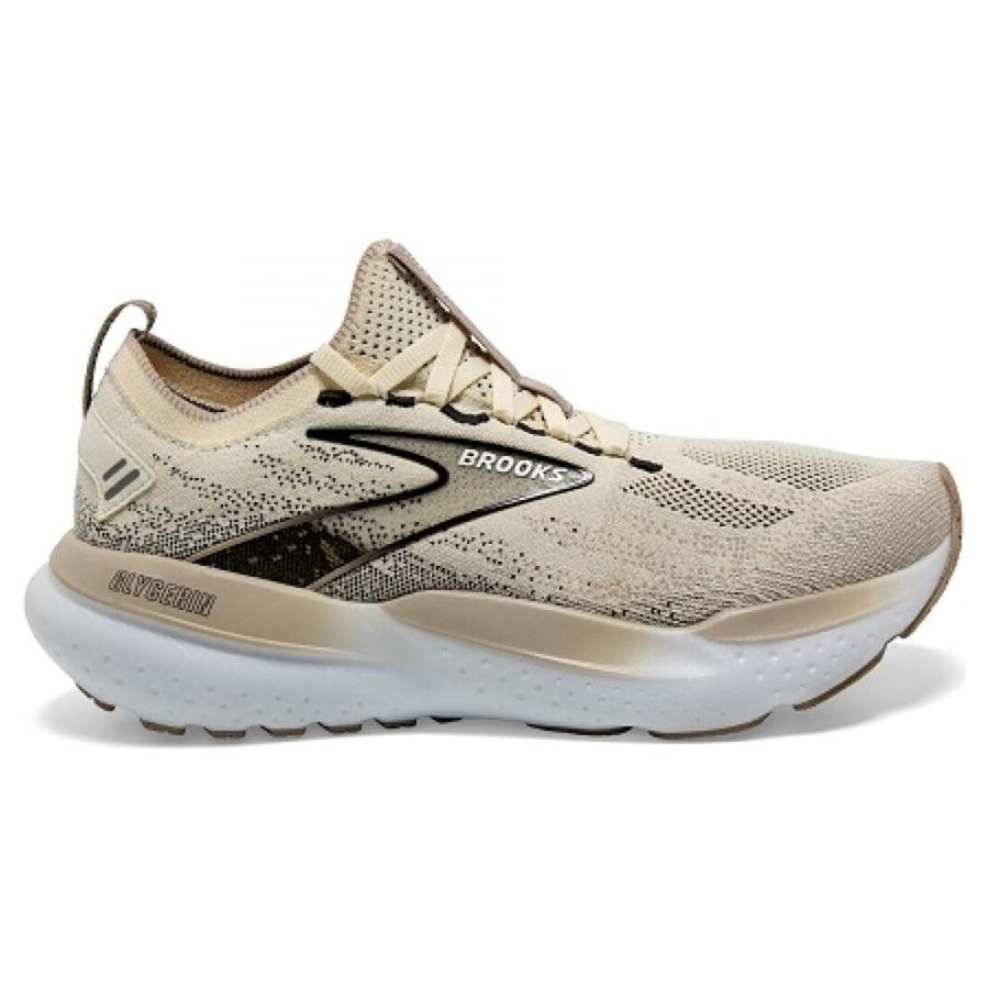 Brooks Glycerin StealthFit 21 Coconut Chateau Grey Women Sneakers Cream Black 120410-1B-108