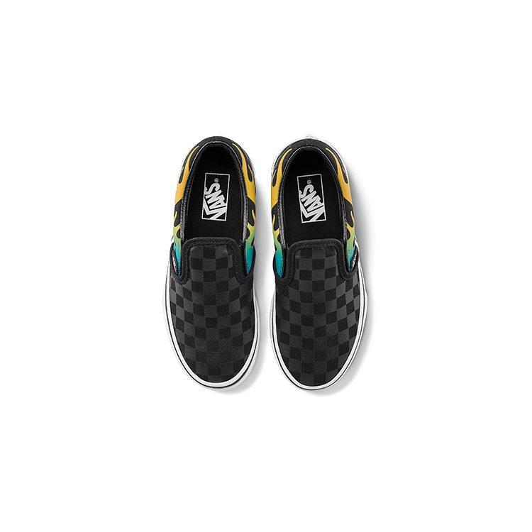 Vans Slip on Canvas Low top Kids' Skateboarding Shoes Black Children Aged 3 7 Years Old VN0A4BUTESY