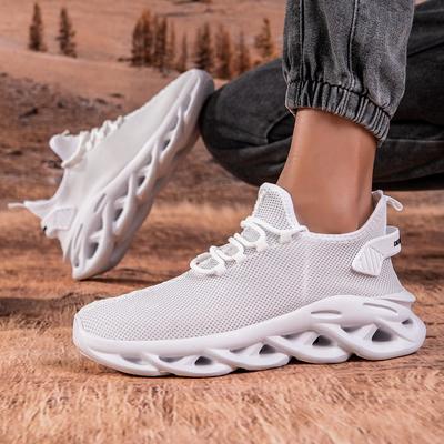 Hot Men Running Shoes Lightweight Sneakers Black Male Casual Shoes Mesh Walking Shoe Outdoor Shock Absorption Tennis Shoes