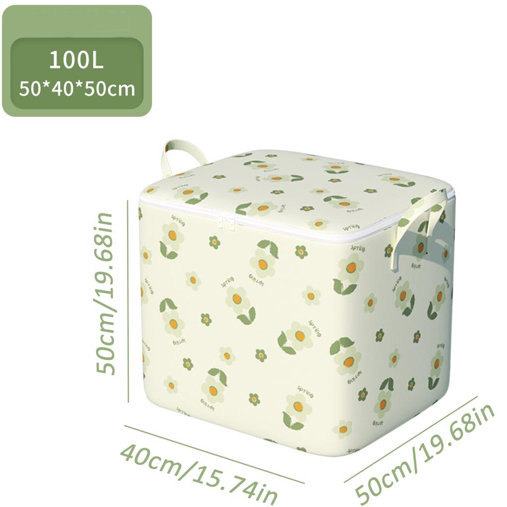 Dustproof Large Capacity Storage Bag Quilt & Clothes Organizer With Zipper And Handles For Closet Foldable Clothes Storage Bag Quilt Organize Cases