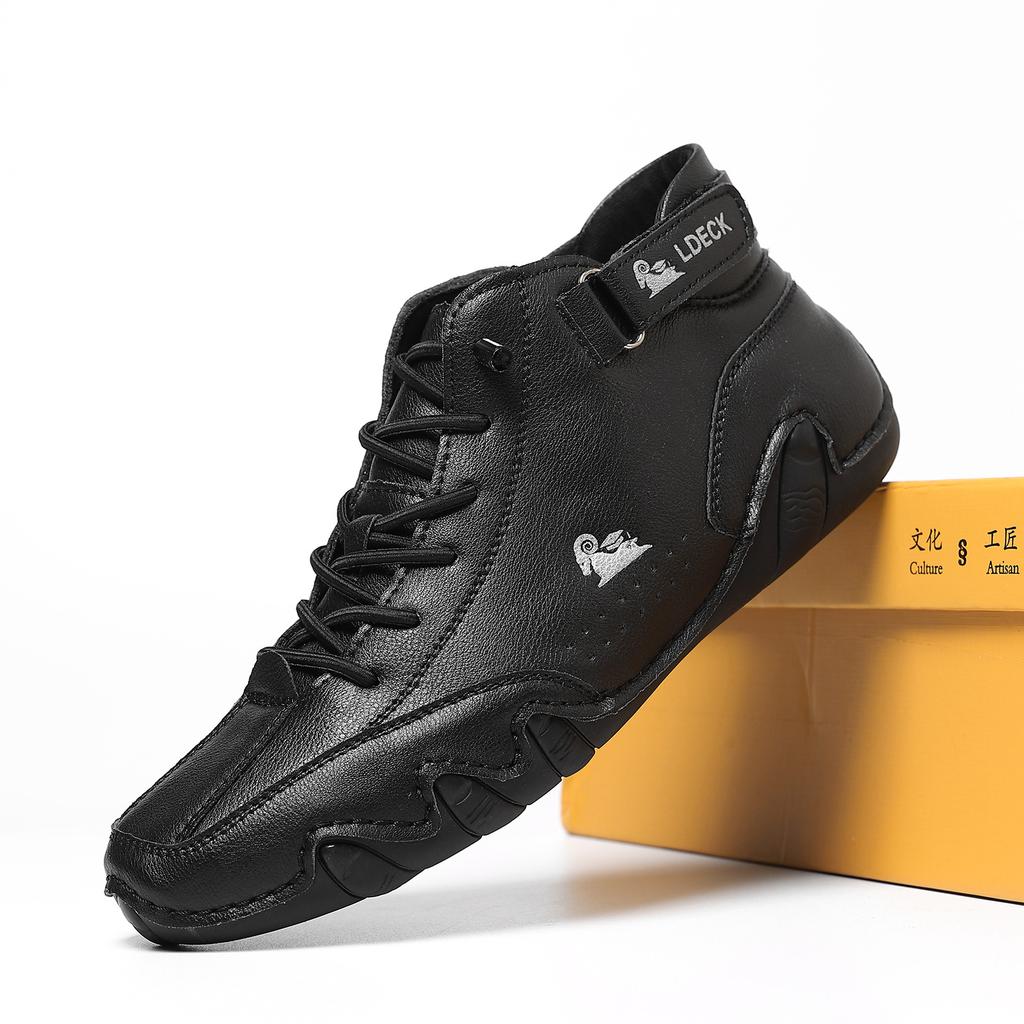 Plus Size 35-49 Fashionable Casual Men's Boots Autumn and Winter High Top Soft Soled Men's Chelsea Boots