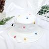 Korea Sweet Cute Flower Embroidery Fisherman Hat Children Summer Outdoor Sun Protection Basin Hat Casual Fashion Cover