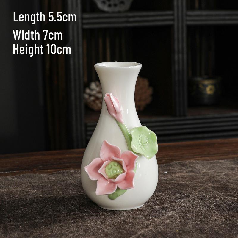 New Handmade Ceramic Pinch Flower Vase for Floral Arrangement and Home Decor