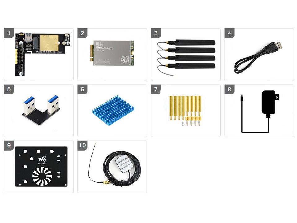 Jetson Nano 5G/4G/3G Communication Expansion Module with Domestic Network Access