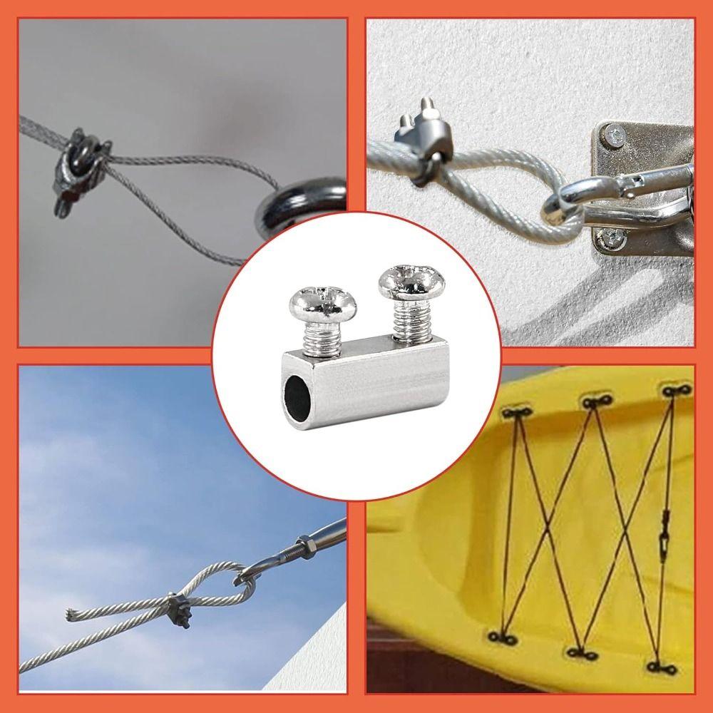 Copper Steel Wire Rope Clip Metal Hanging Clip New Stainless Steel Cable Clamp