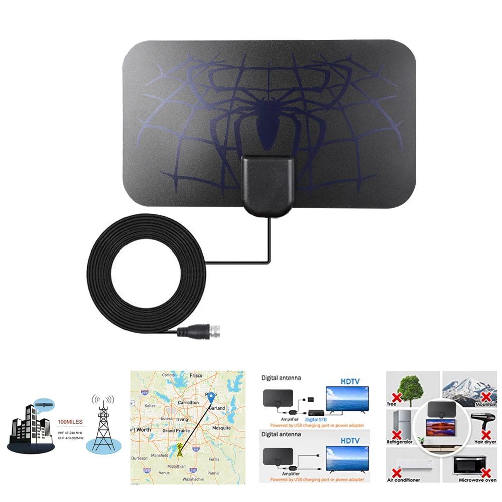 25dB TV Antenna Amplifier - Adjustable Digital Signal Booster for Indoor Car Boat Camper 3000 Miles
