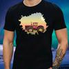 T Shirt Herren Traktor Motiv Baumwolle Größe S bis 5XL vintage Washed Comfortable Unisex Stretched Stylish Versatile