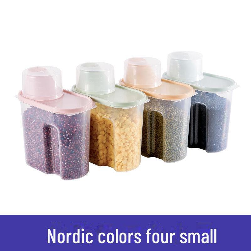 

Прозрачная влагонепроницаемая кухонная банка для хранения круп, специй, закусок и сухих продуктов