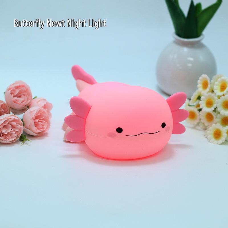 Axolotl Silicone Night Light - Creative Bedside Atmosphere Lamp & Gift Ornament