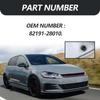8219128010 Car Overslam Bumper Stopper, Rubber Auto Front Rear Door Shock Absorber Guard Cushion, Universal Vehicle Door Side Protection Accessories