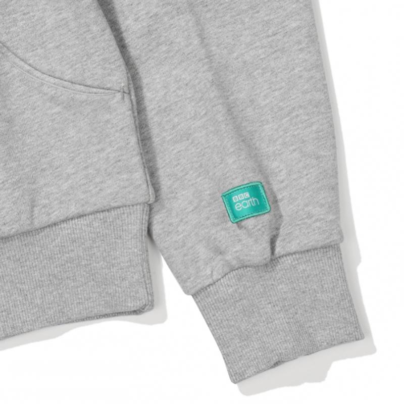 Bbc Earth Women S Half Zip SweatShirt  Gray  23fw