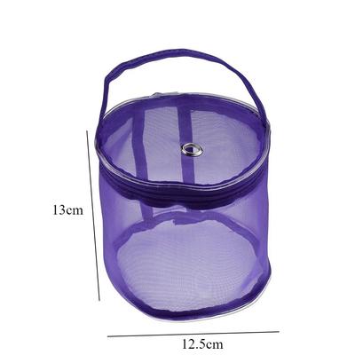 Bolsa de Malla para Almacenamiento de Lana de Colores Tejido de Malla Bolsas Redondas Bolsa para Almacenamiento de Lana Organizador de Hilo para Crochet Cestas para Tejer Accesorios DIY