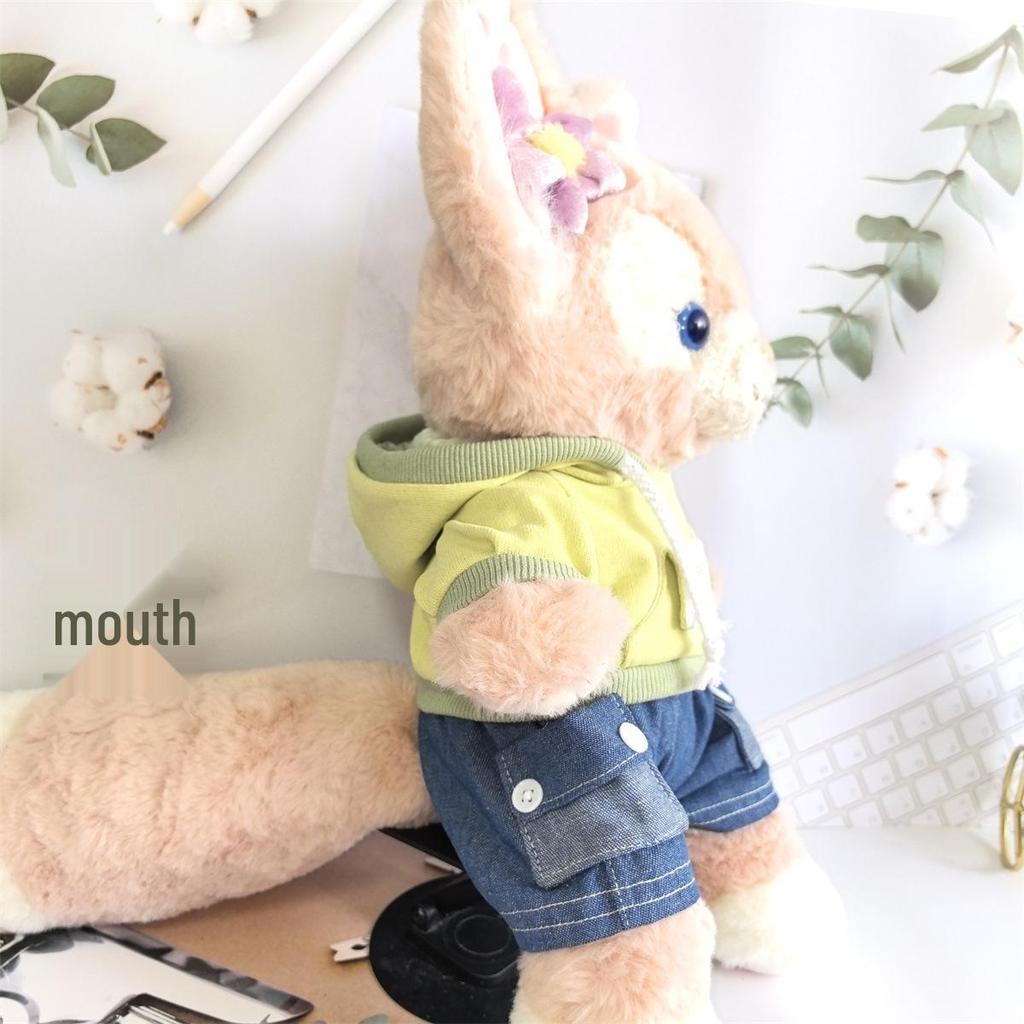 Disney 40CM LinaBell Fox Doll Clothes: Universal S Size Hoodie with Drawstring.