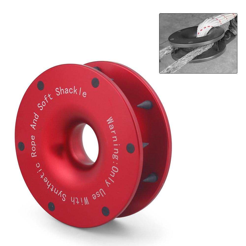 Upgrade High Load Capacity Recovery Ring Set Rope Retention Pulley (RRP) for Use with Synthetic Rope and Soft Shackle