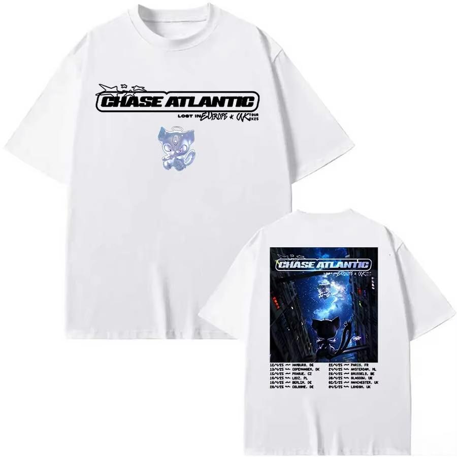 Trend Chase Atlantic Lost in Europe and UK Tour T-Shirt 2025 Album Lost in Heaven Herren Damen Kleidung Harajuku Baumwoll-T-Shirt Top Y2k
