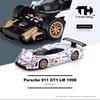 Trends Hobby TH 1:64 Porsche 911 GT1 LM 1998 Alloy Car Model Exhibition Limited