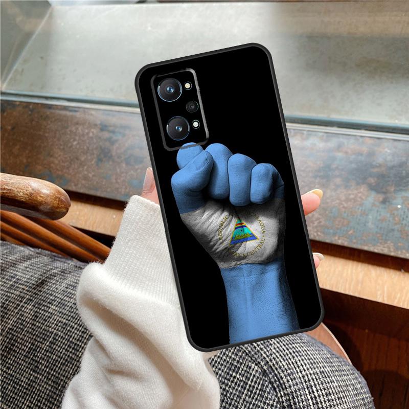 Nicaragua Flag Case For Realme 15 Pro GT7 GT6 11 12 13 14 Pro Plus C55 C51 C53 C35 C33 C61 C65 C67 C71 C75