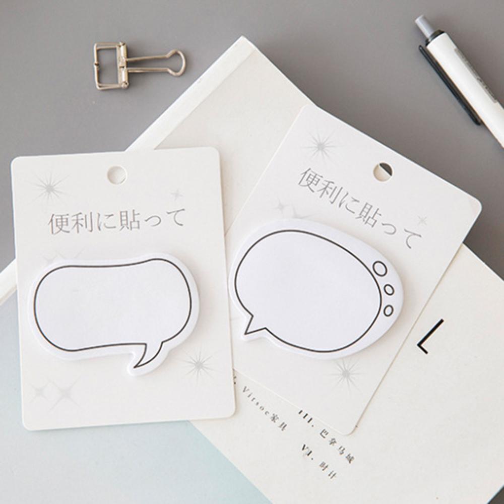 1 Piece Cute Kawaii Dialog Sticky Notes Creative Notepad Memo Pads Office School Supplies Stationery Stickers Adhesive
