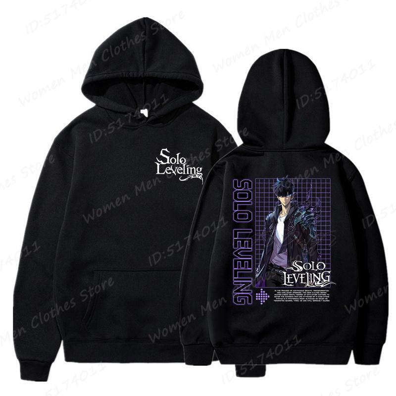 Hot Anime Lover Gift Jacket Solo Leveling Print Hoodies Men/Women Comic Sung Jinwoo Harajuku Hoodie Unisex Streetwear Pullovers