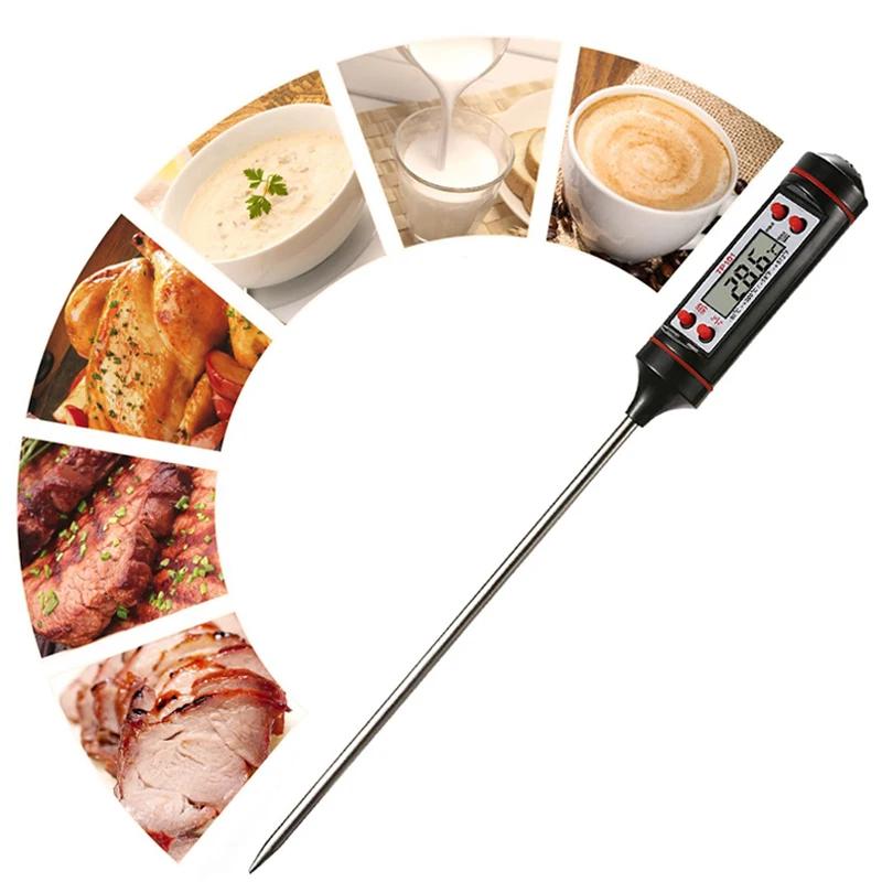 Kitchen Digital Food Thermometer Probe BBQ Meat Thermometer Household Oven Cooking Thermometer Cake Milk Liquid Kitchen Gadgets