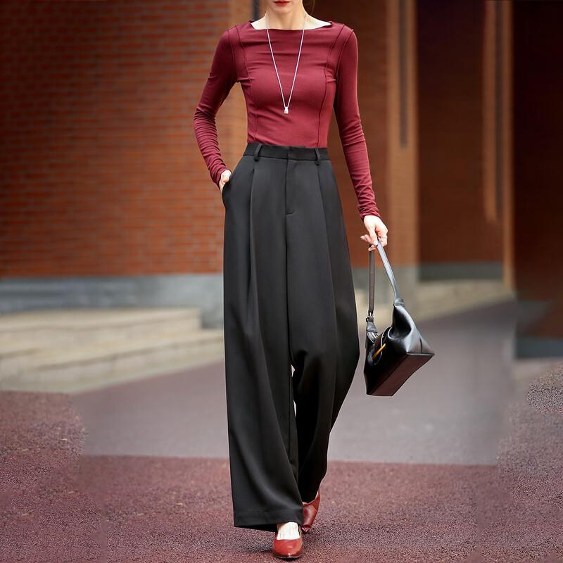 DeMana Women's Elegant Pleated Commuter Trousers