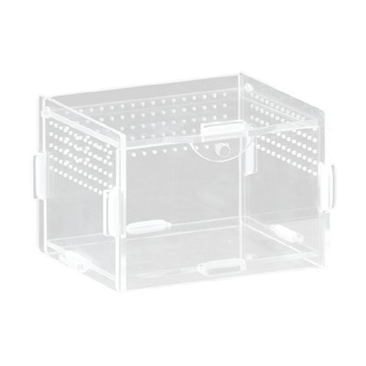 

Acrylic Pet Reptiles Enclosure Box With Clear Viewing Jumping Spiders Terrarium Cage For Amphibians Pet Observation 8X7X10 horizontal