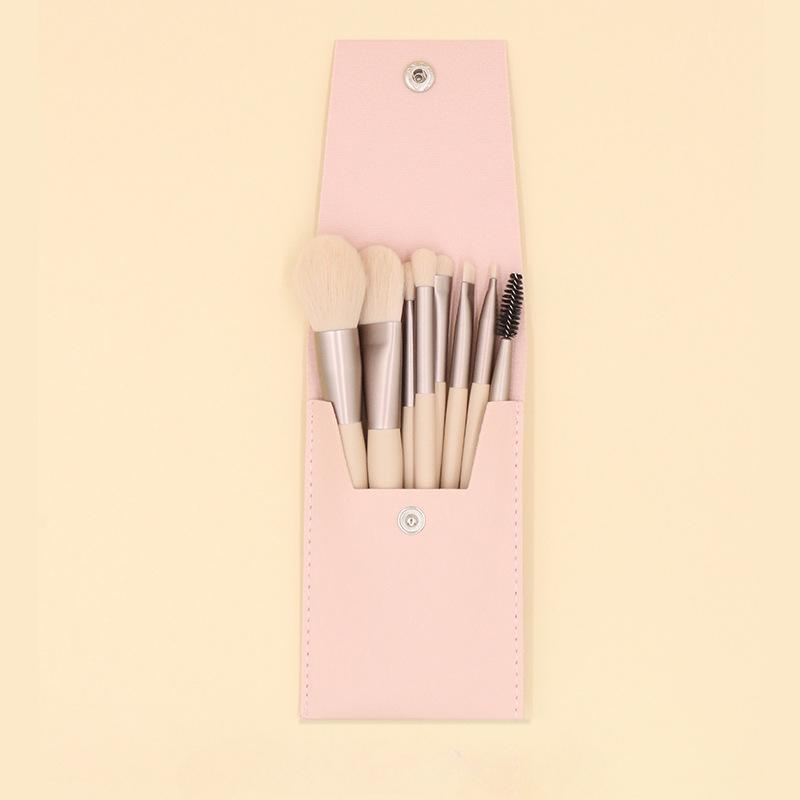 Mini Makeup Brush Set, Complete Set of Beginners’ Beauty Tools with Wooden Handle, Soft-bristled Makeup Brushes